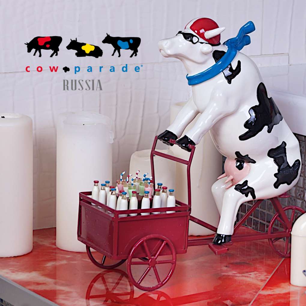 Сайт и реклама для Cow Parade Russia